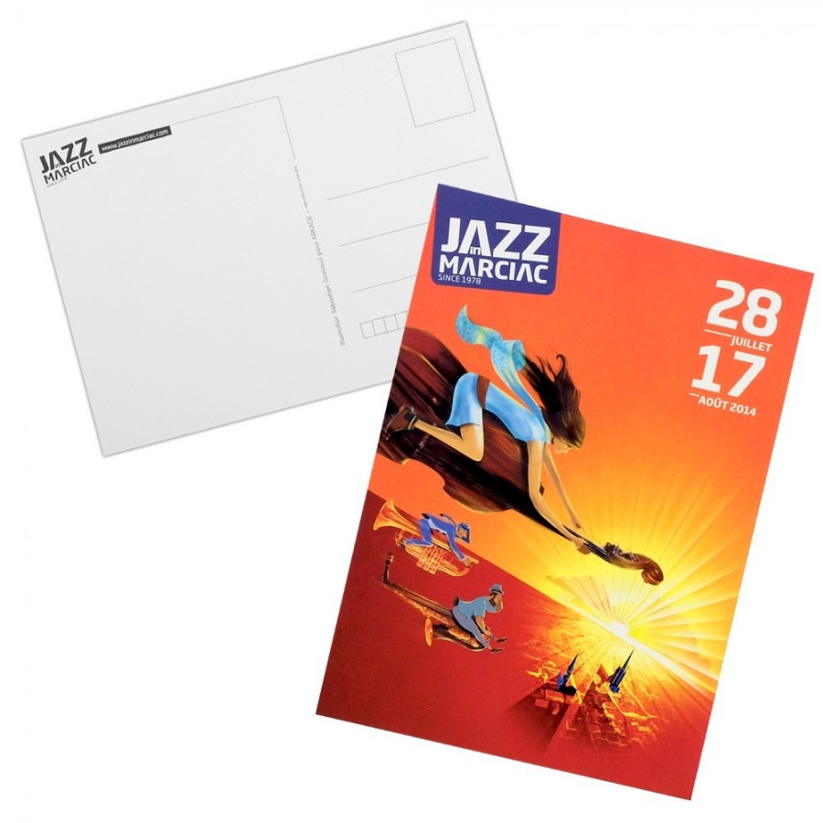 Carte postale "Affiche" Jazz in Marciac 2014