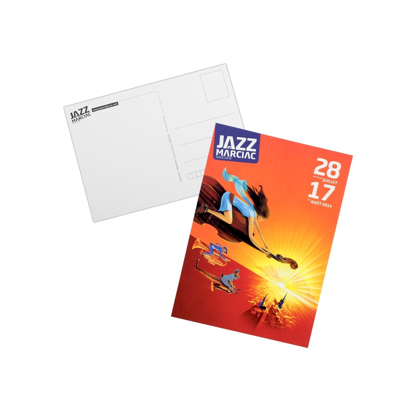 Carte postale "Affiche" Jazz in Marciac 2014