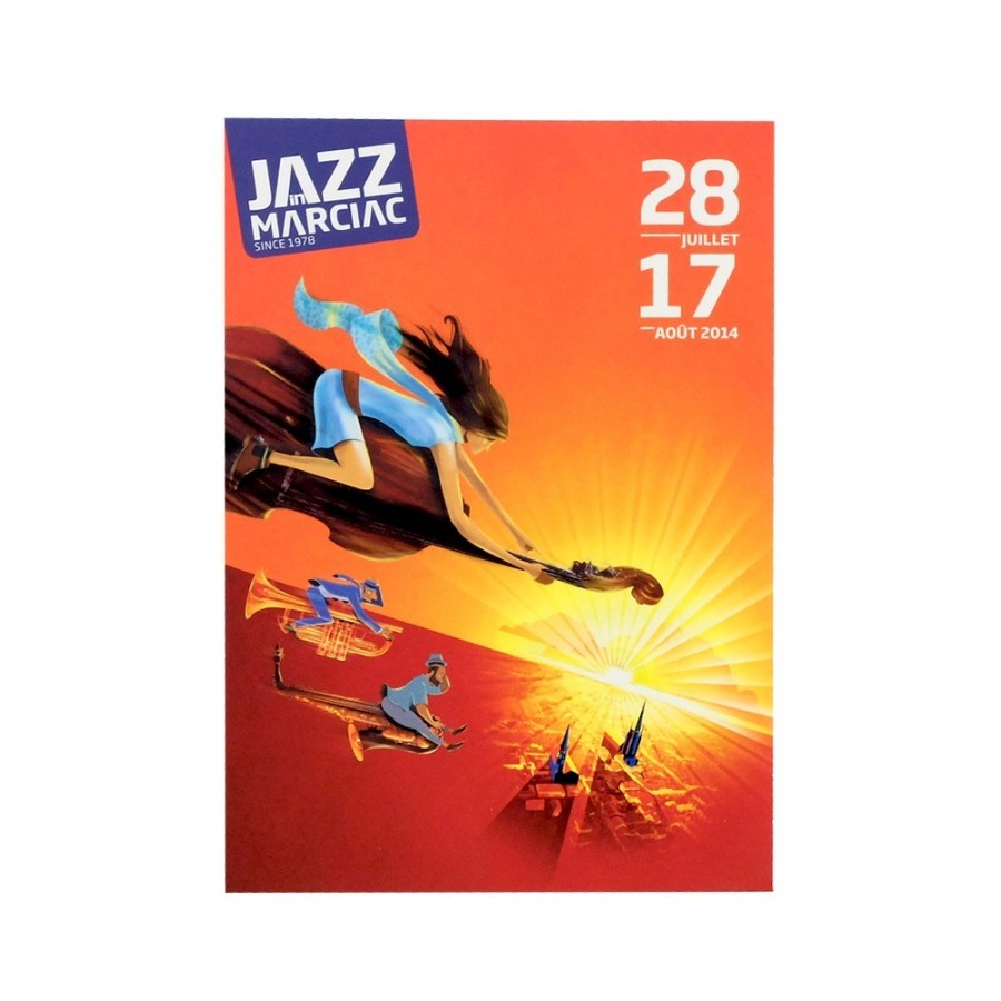 Carte postale "Affiche" Jazz in Marciac 2014