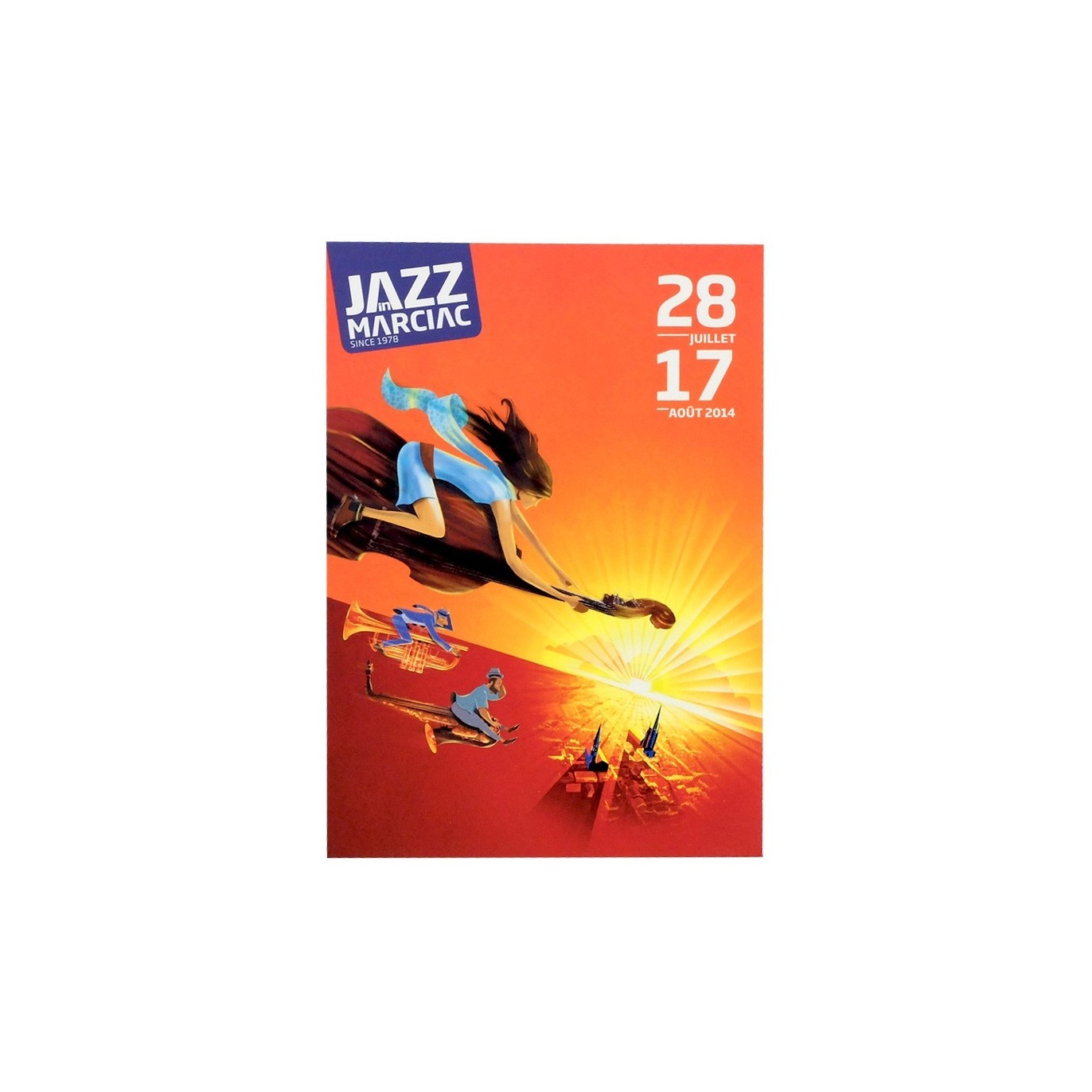 Carte postale "Affiche" Jazz in Marciac 2014