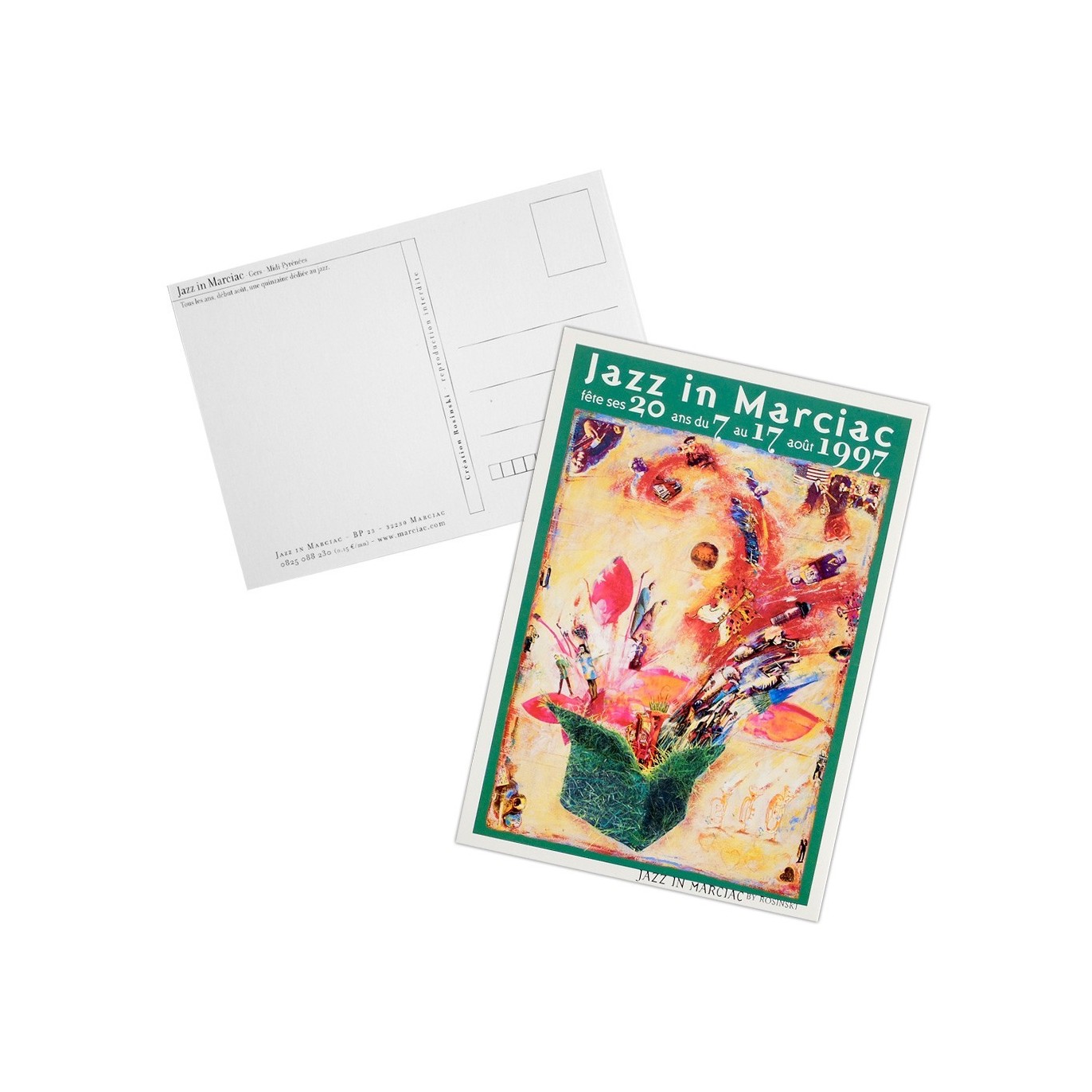 Carte postale "Affiche" Jazz in Marciac 1997