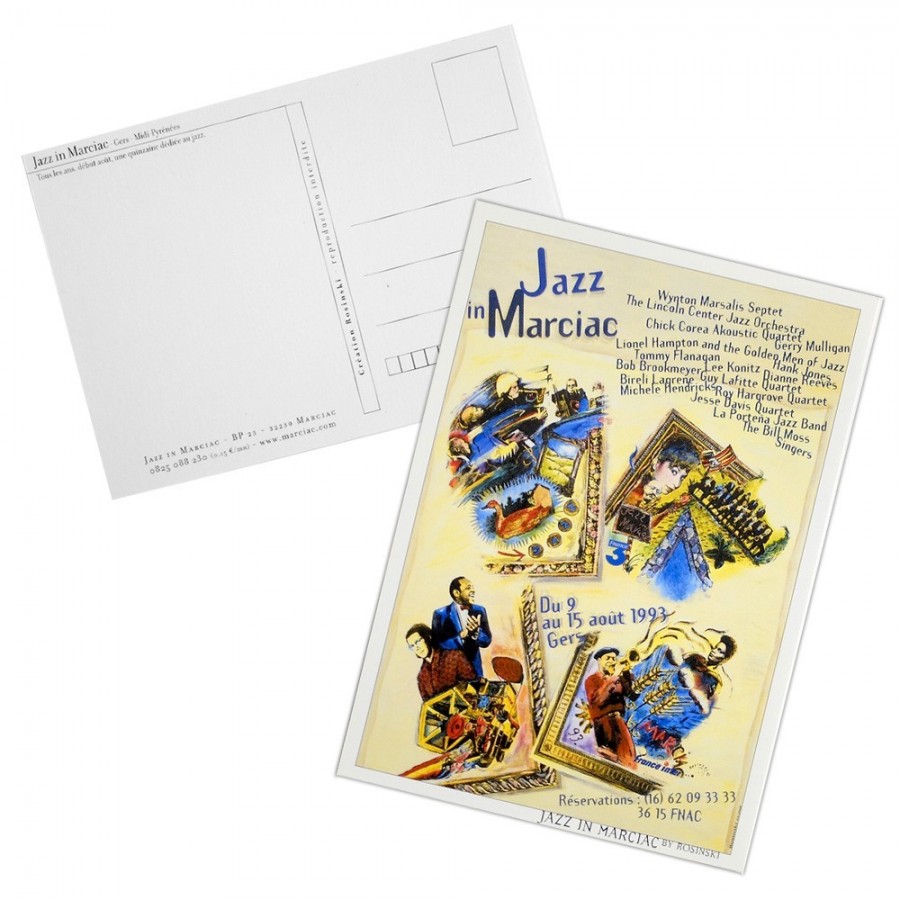 Carte postale "Affiche" Jazz in Marciac 1993