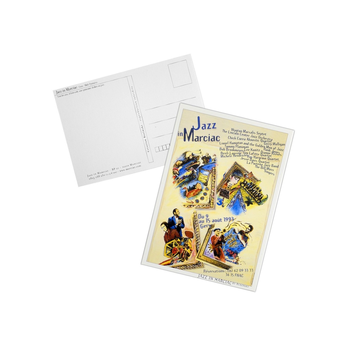 Carte postale "Affiche" Jazz in Marciac 1993