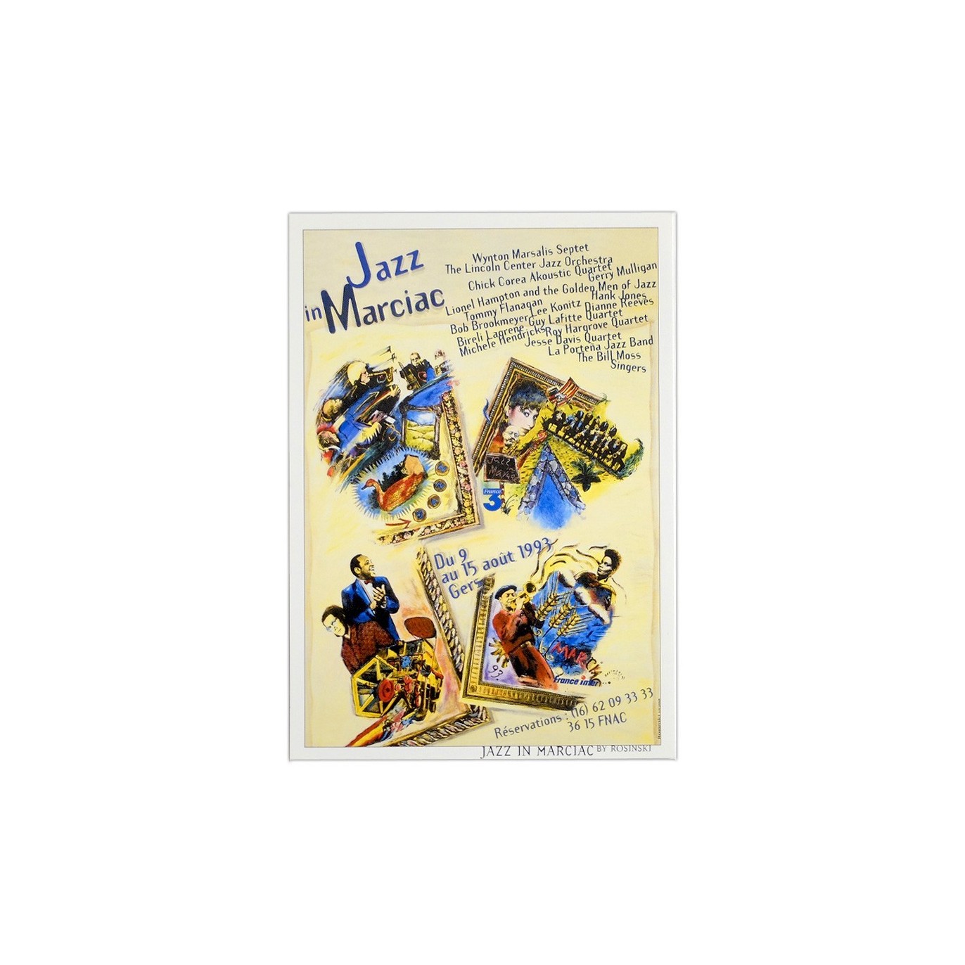 Carte postale "Affiche" Jazz in Marciac 1993