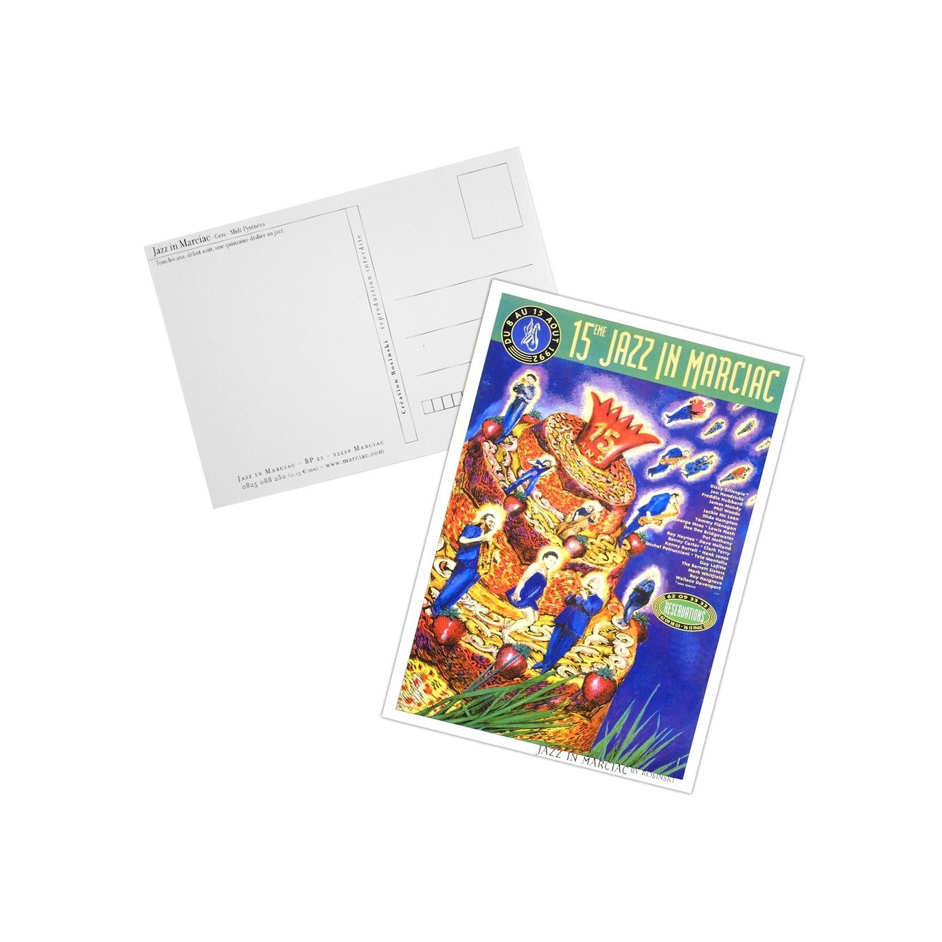 Carte postale "Affiche" Jazz in Marciac 1992