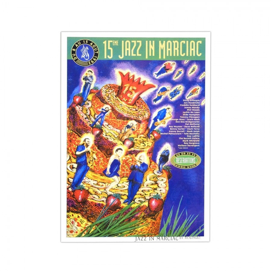 Carte postale "Affiche" Jazz in Marciac 1992