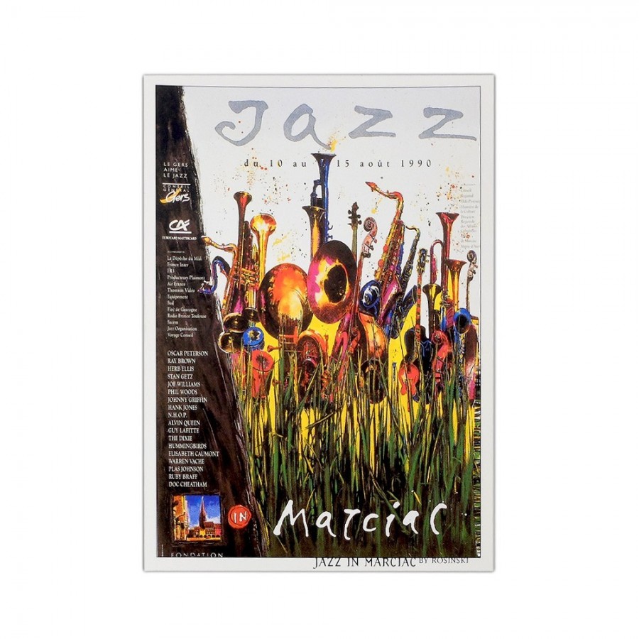 Carte postale "Affiche" Jazz in Marciac 1990