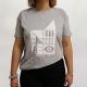 T-shirt Géométrie gris