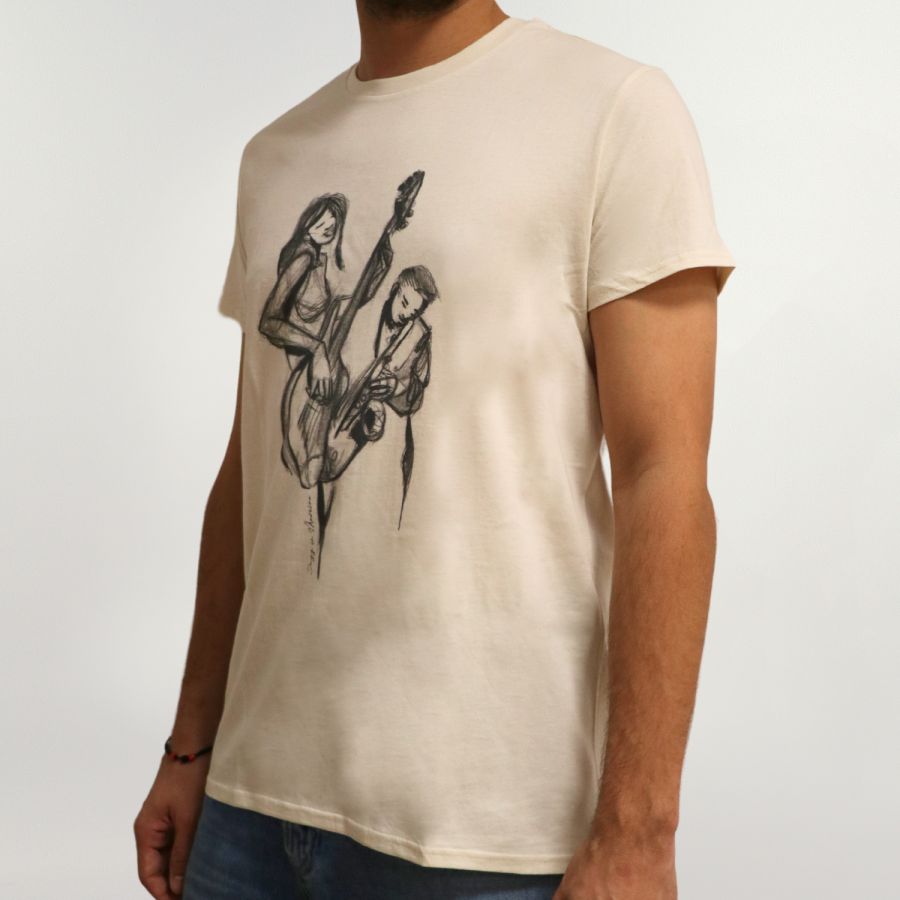 Tee-Shirt Esquisse Naturel