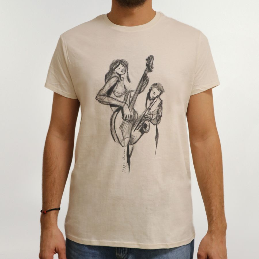 Tee-Shirt Esquisse Naturel