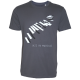T-shirt Piano volant gris